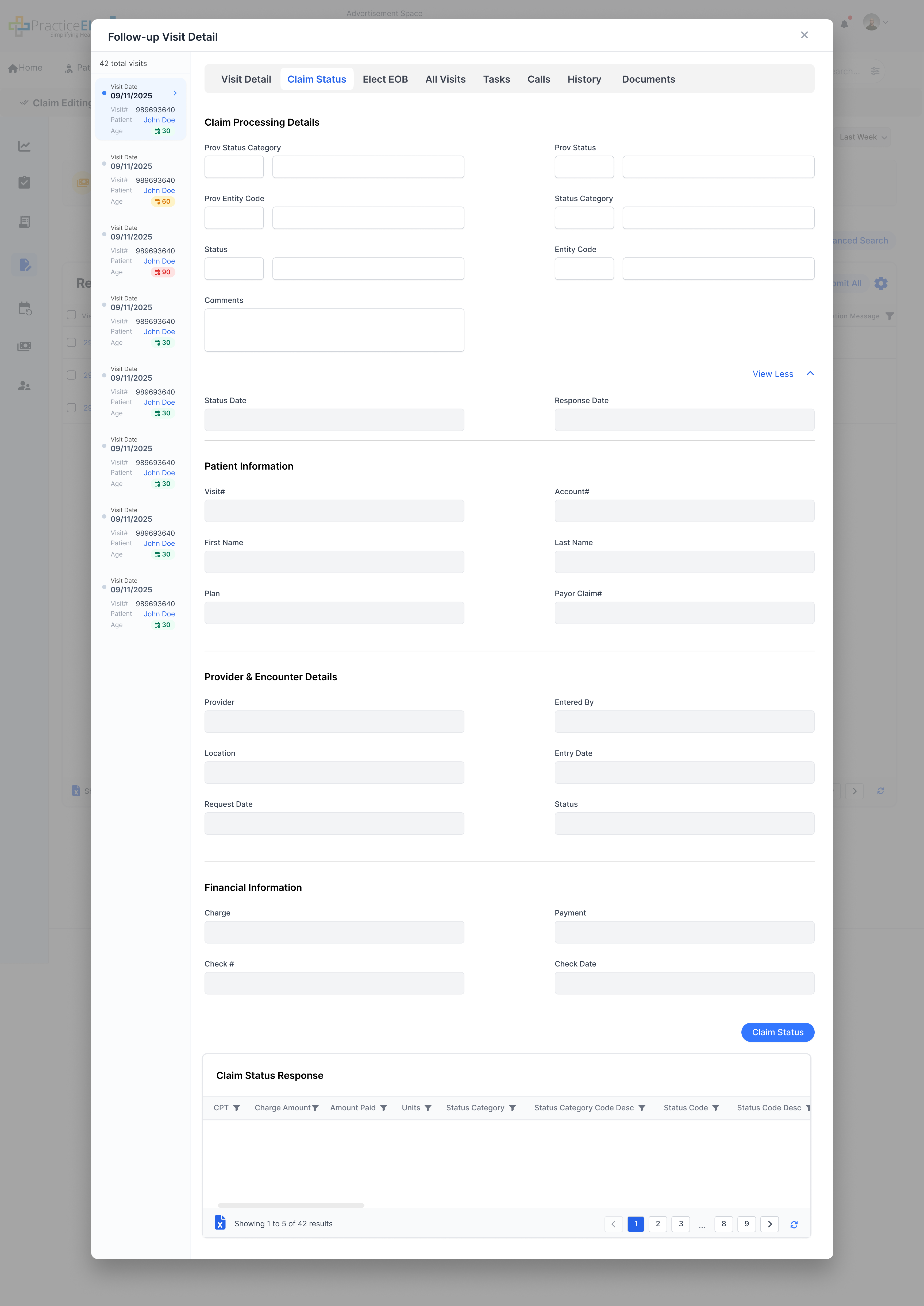 Plan Detail Screen - Claim Status Expanded